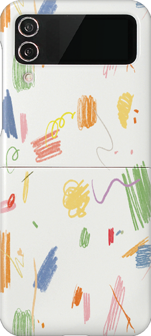 iRUDA 드로잉 패턴 슬림 하드 휴대폰 케이스