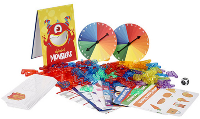 캐스비 튼튼 창의놀이 투명 알파벳 블록 세트, 1개