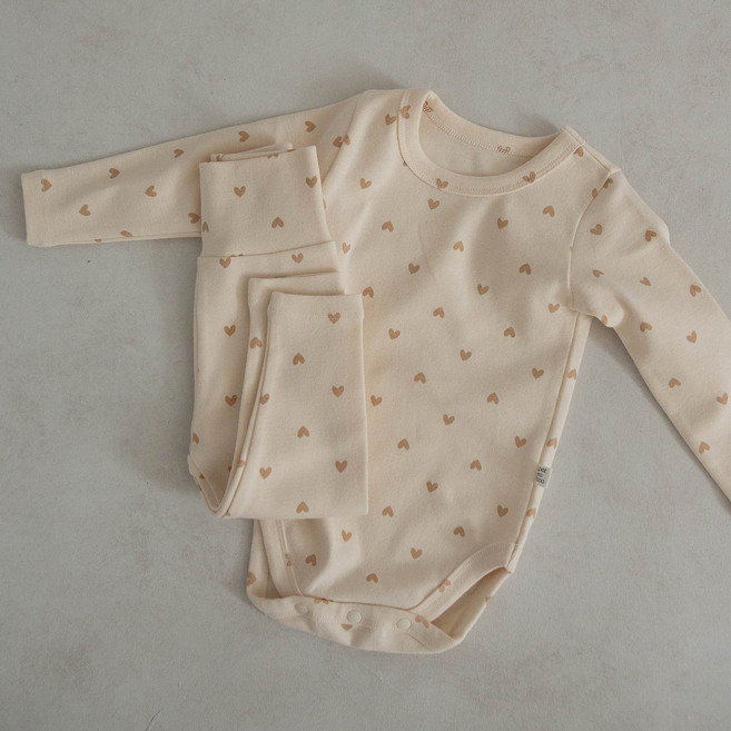 PEEKABOO Dal.cong嬰兒長袖包屁衣+長褲套裝