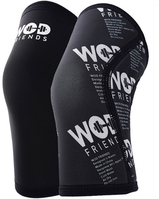 와드프렌즈 크로스핏 하이퍼 무릎보호대 5mm 2p, 블랙, 1개
