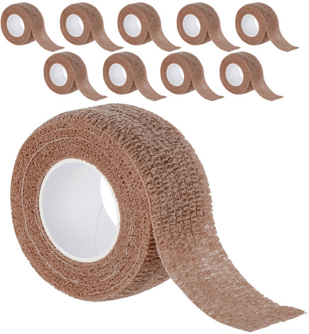 모나코올리브 소음방지 자가점착 체어밴드, 브라운, 10개