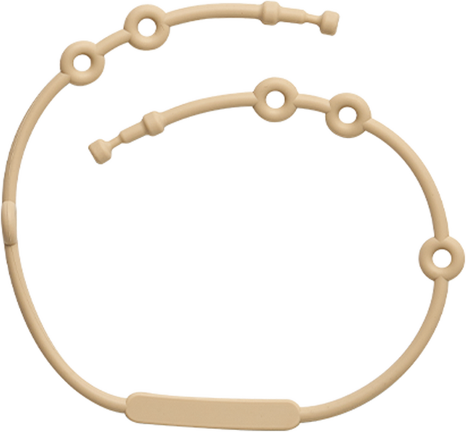 잼먹 실리콘 멀티스트랩 홀더, 베이지, 1개