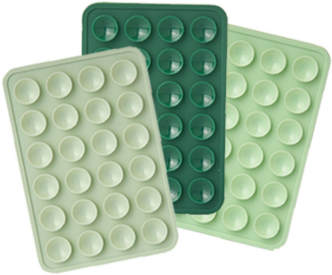 무너무너 그립 다용도 실리콘 휴대폰 흡착 패드 3종 세트, 말차라떼, 1세트