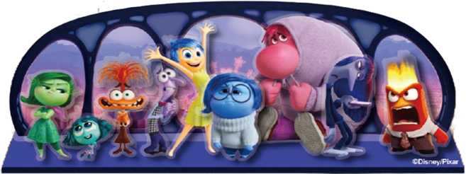 인사이드아웃 INSIDE OUT2 아크릴 디오라마 피규어, 1개