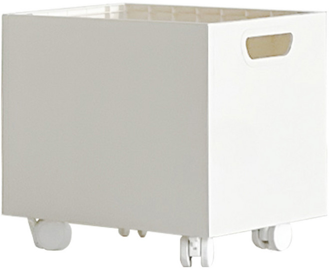 코시나 모던 이동식 수납 트롤리, 화이트, 1단