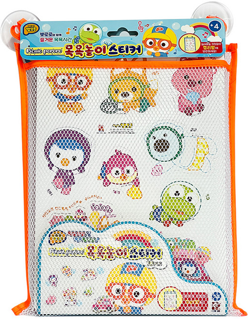 뽀로로 목욕놀이 스티커, 혼합색상, 1개