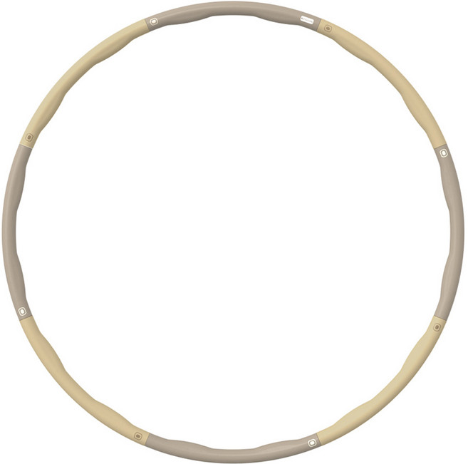 이고진 소프트 지압 훌라후프 분리형, 1200g, 브라운 골드, 1개