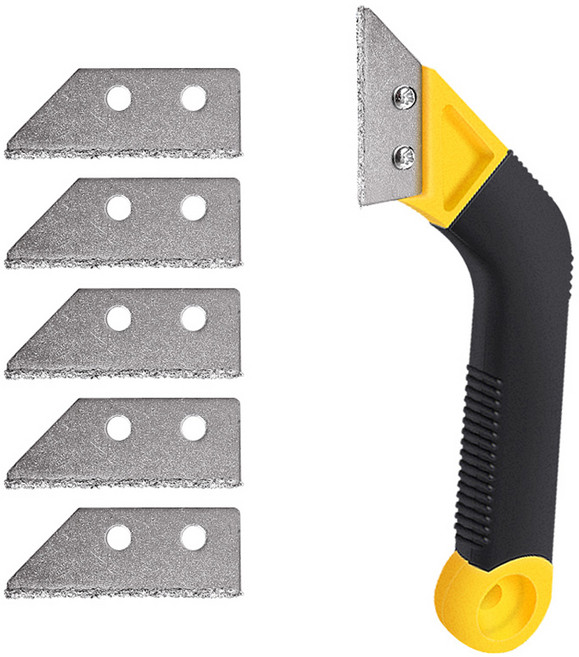 모네스페스 줄눈제거기 노랑 + 리필날 5p 세트, 1세트