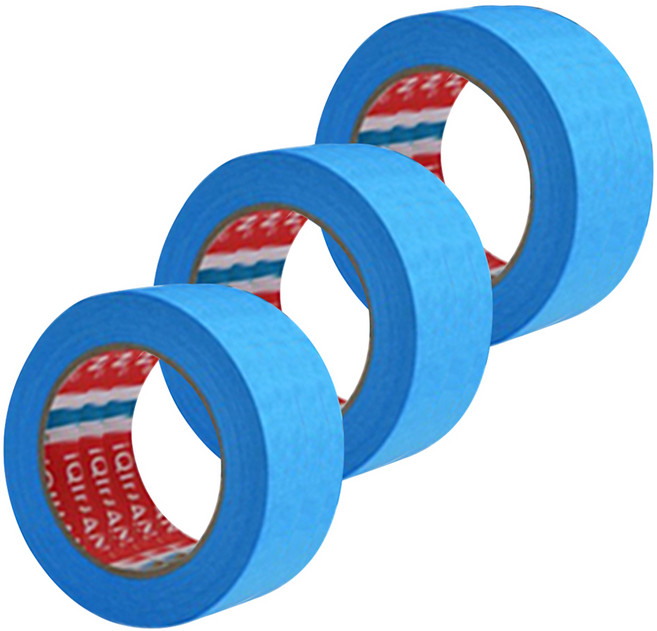 다다 칼라 마스킹 종이테이프 30mm x 15m, 블루, 3개