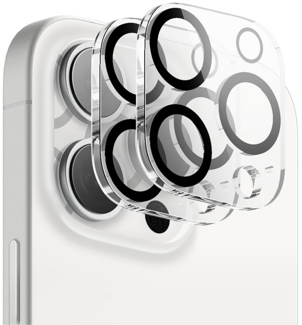 엘라고 9H 카메라 렌즈 강화유리 보호필름 2p 세트, 1세트