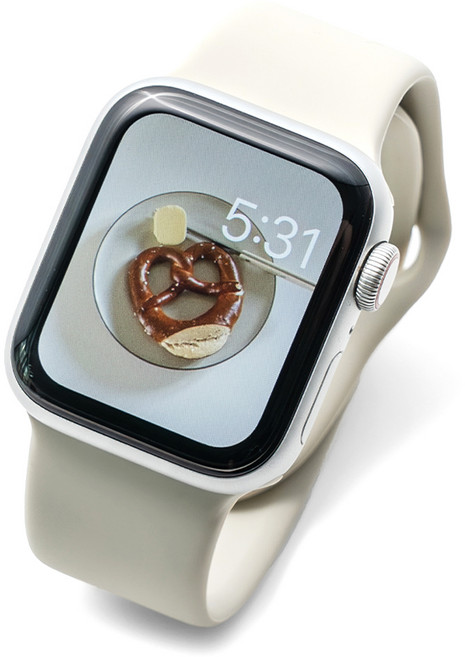 누아트 스마트워치 더블버클 실리콘 스트랩, 아이보리, 1개