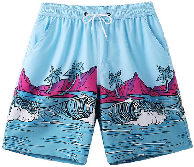 리버폭스 남성용 래쉬가드 하의 5부 비치 팬츠, GX6902