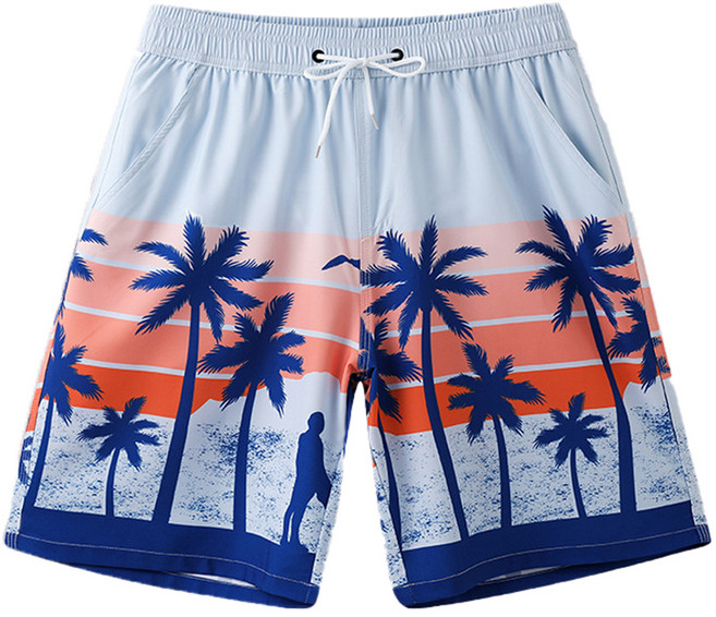 리버폭스 남성용 래쉬가드 하의 5부 비치 팬츠, GX6908