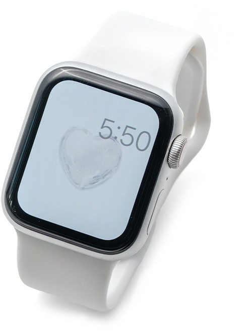 누아트 스마트워치 더블버클 실리콘 스트랩, 화이트, 1개