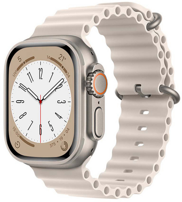 스마트워치 호환 오션 스트랩 밴드 AOS3 42 / 44 / 45 / 49mm, 베이지, 1개