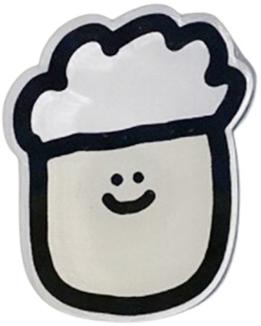 오프유 캐릭터 휴대폰 그립톡, 맥주잔, 1개