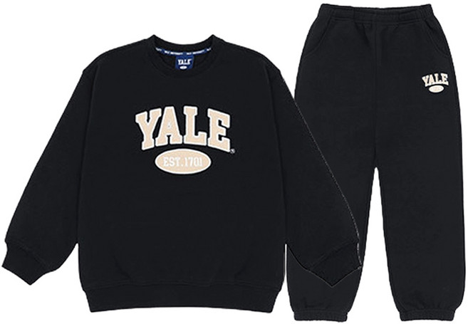 예일키즈 아동용 아치 로고 맨투맨 + 조거팬츠 세트 YJCRSUZ53808