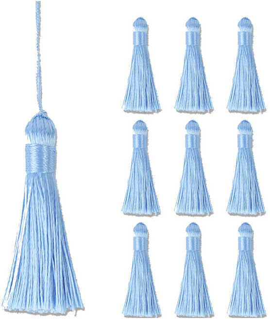 아이엔피 고리자수 뚱뚱이 태슬 5cm, 스카이블루, 10개