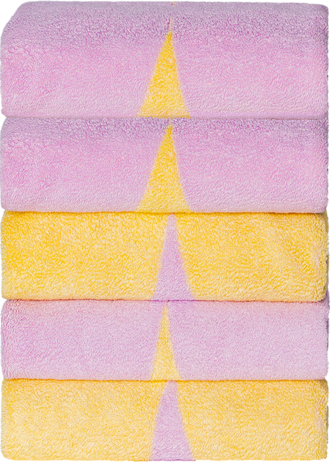 올리 블루벨컬렉션 수건 200g 40수 코마사, 레몬, 5개