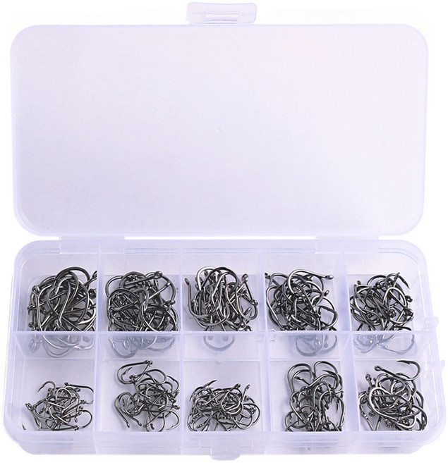 히즈플랜 대용량 낚시바늘, 200개입, 1개