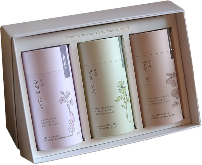 바라기 건강 캔디 선물세트, 1세트, 405g