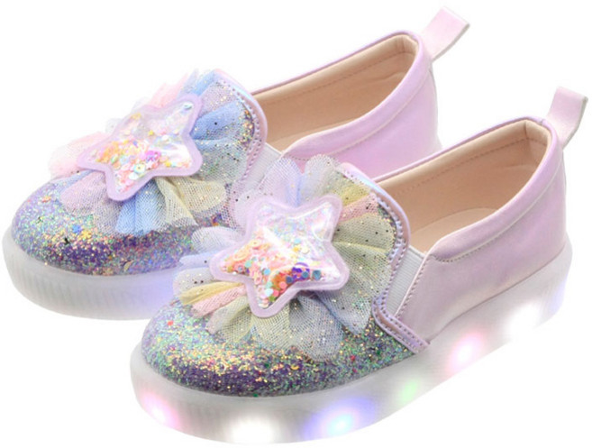 여아용 RM 별퐁퐁 LED 단화