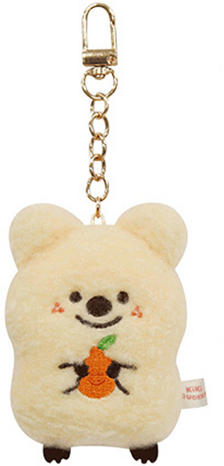 KiKi QUOKKA 濟州漢拏峰絨毛鑰匙圈絨毛娃娃, Hapi 奶油色, 9cm, 1個