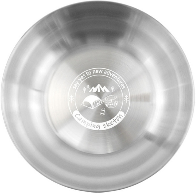 키친유 캠핑스케치 어드벤처 스텐 샐러드볼, 1개