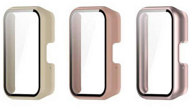 젤센 풀커버 일체형 9H 강화유리케이스 우먼스 3종 세트, 베이지, 핑크, 로즈골드, 1세트