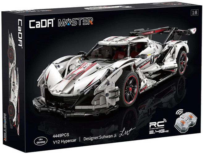카다 Master 아폴로 V12 하이퍼카 완구 C61053W 4449p, 혼합색상, 1개
