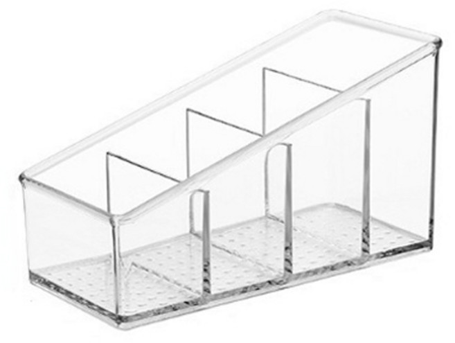 이랑이랑 4단 리모컨 다용도 정리함, 투명, 1개