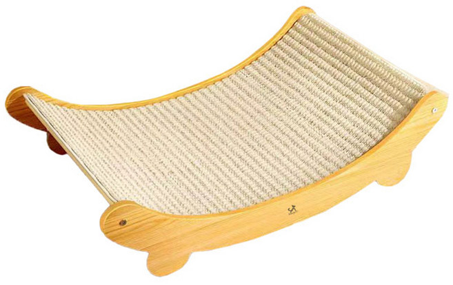 딩동펫 고양이 라운딩 사이잘 해먹 스크래쳐, 혼합색상, 1개