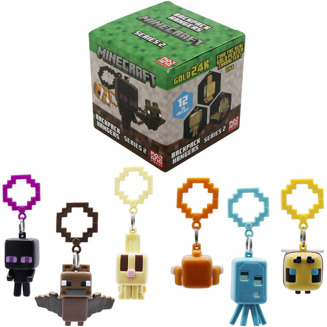 모장 마인크래프트 백행거 시리즈 New 2 피규어 랜덤발송, 1개