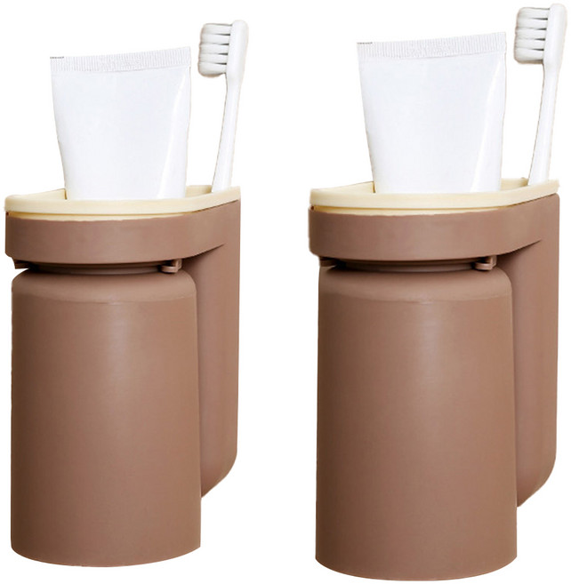 모나코올리브 밀크넛 양치컵, 카라멜, 2개