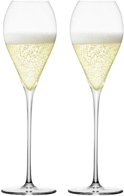 크리슨 벨르디자인 홈파티 크리스탈 샴페인 와인잔 CP8207, 2개, 250ml