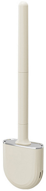 리빙공감 모던 실리콘 변기솔, 크림, 1개