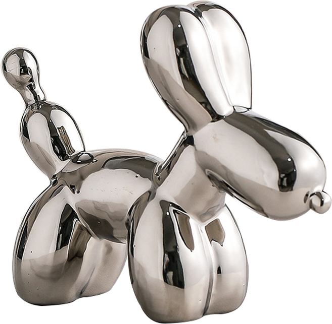 에버하우스 벌룬 퍼피 세라믹 인테리어 소품, 실버