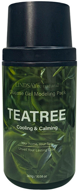 韓國 LINDSAY Line Natural 茶樹軟膜罐 300g, 1入, 1個