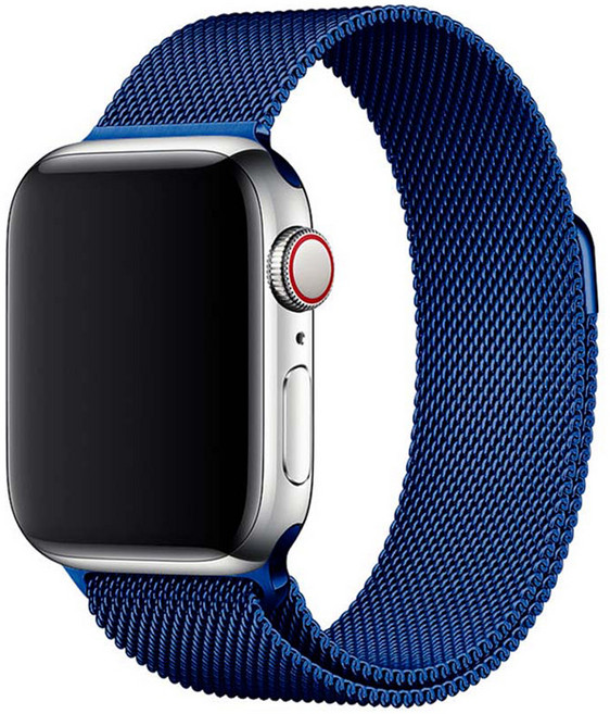 Apple Watch 相容金屬錶帶 42 / 44 / 45 / 49 mm, 1個, AM15 深藍色