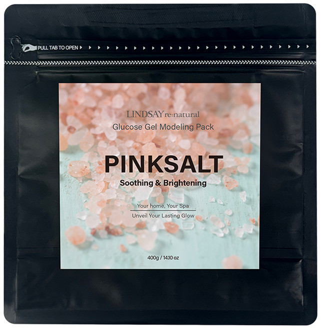린제이 리네추럴 핑크솔트 모델링팩 지퍼백 400g, 1개, 1개입