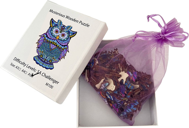 제이앤케이상점 입체동물 미술화 퍼즐 M100A5, 120피스, 혼합색상, 1개