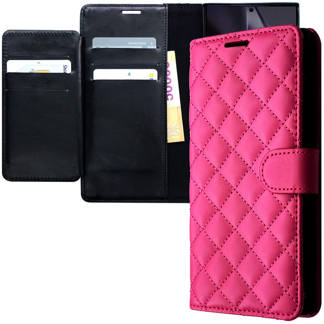 워너프 아트 베이직 퀼트 다이어리 휴대폰 케이스