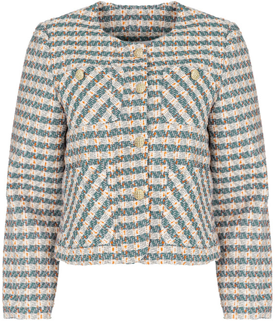 BURU N JUDY 女款Blanc花呢夾克 OQIJK504B