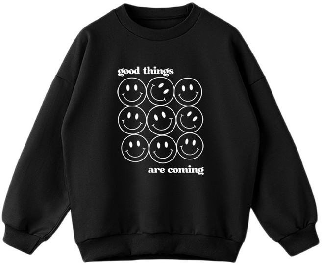 제니 주니어 오버핏 굿띵 맨투맨 JN1019M