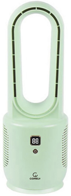 코멜리 USB 충전식 저소음 BLDC 탁상용 날개없는 미니 선풍기 CYF-MI1700, CYF-MI1700(그린)