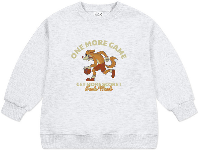 뉴욕꼬맹이 아동용 오버핏 맨투맨 티셔츠 W222