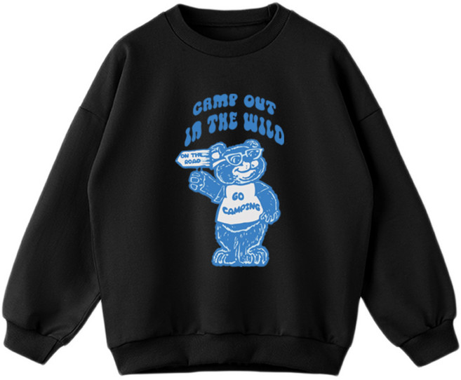 제니 아동용 오버핏 캠핑곰 맨투맨 JN1037M