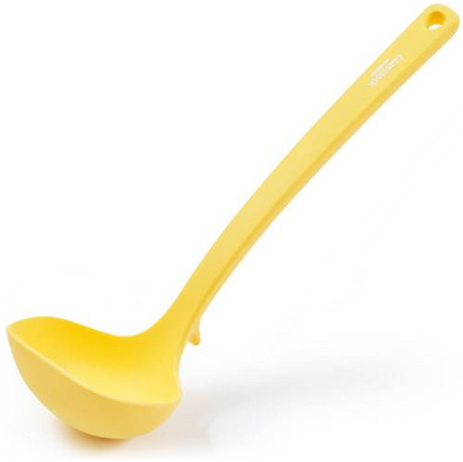 셰프토프 글라스락 서포트 실리콘 알뜰 국자, 레몬 드랍, 1개