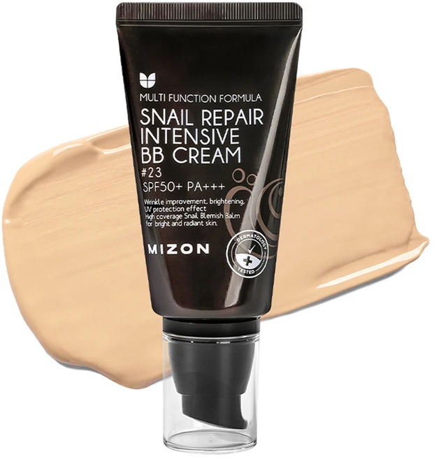 미즈온 스네일 리페어 인텐시브 비비 BB크림 SPF50+ PA+++, 23호 내츄럴 베이지, 50ml, 1개 - 쿠팡