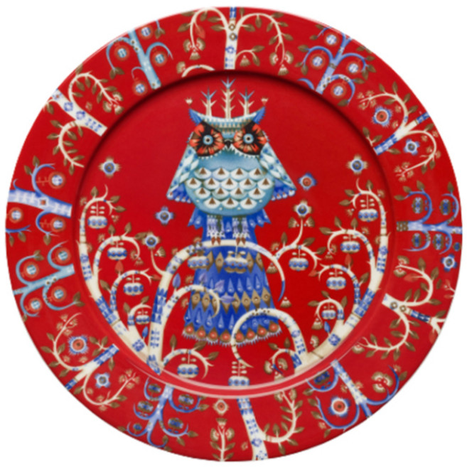 IITTALA Taika 盤子 1013907, 1個, 紅色
